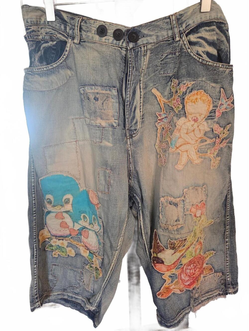 SOLD OUT - Jaded Gypsy Vintage Distressed Denim Shorts